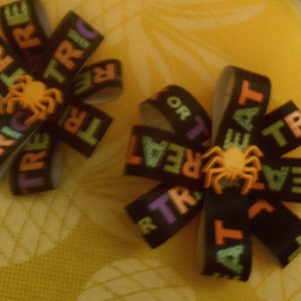 Trick or Treat Halloween Hair Bows